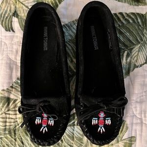 Minnetonka Thunderbird beaded suede Moccasins 9